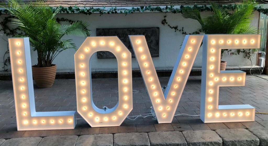 LOVE-Toronto Marquee Letters Rental