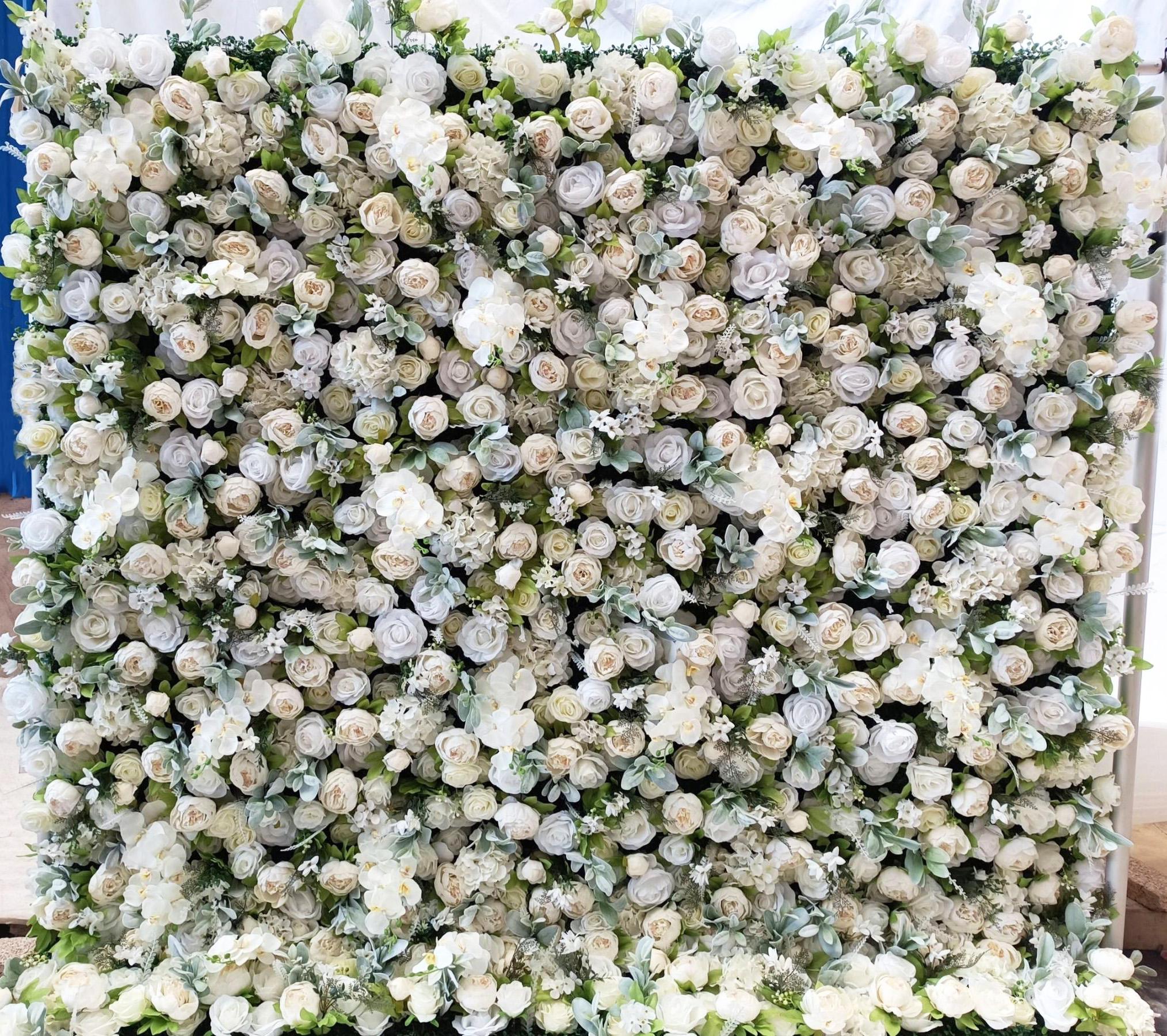 Garden Green Flower Wall Backdrop Rental